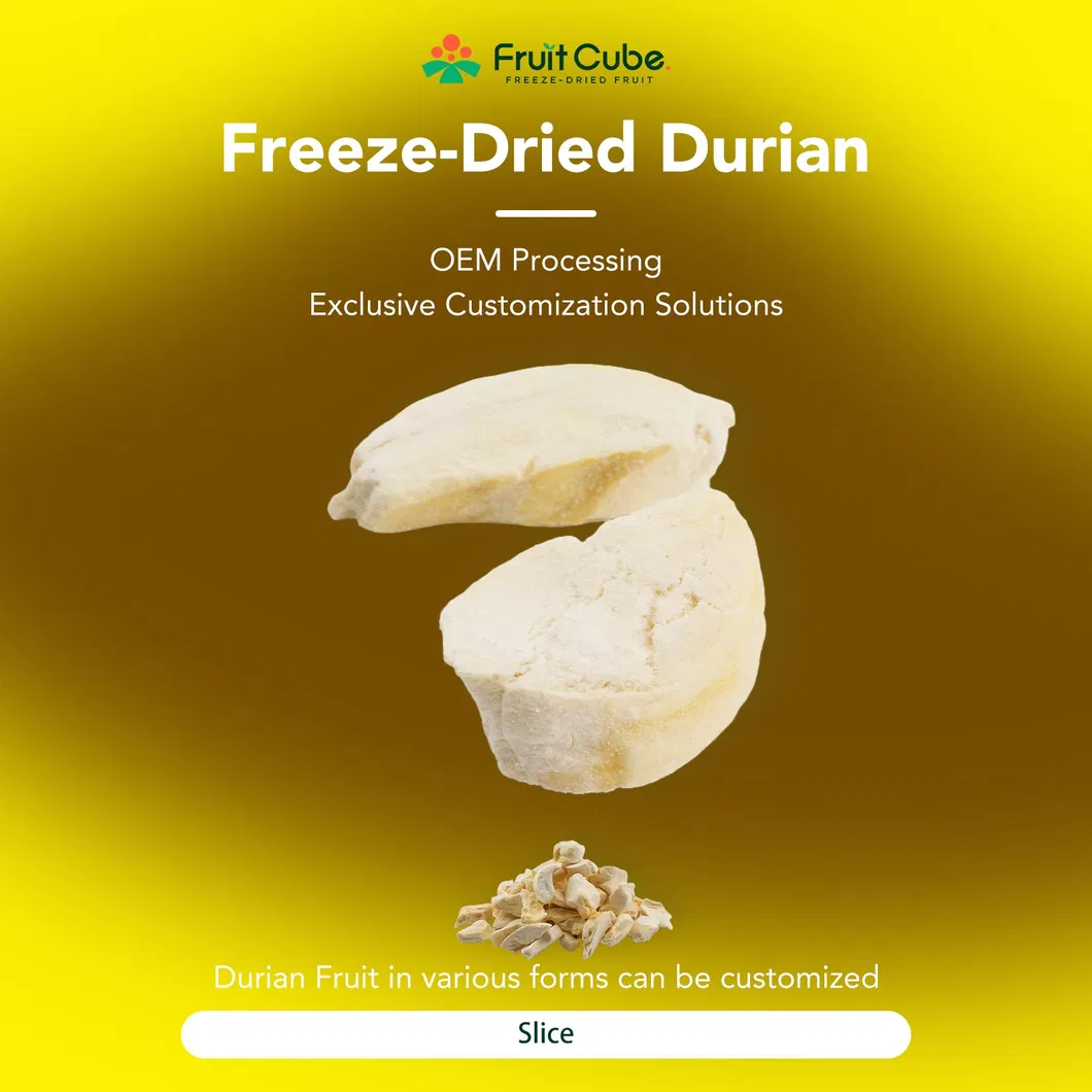 Wholesale Freeze Dried Durian, 100% Natural Creamy Freeze Dried Fruit Snack, Bulk Supply for Big Buyers