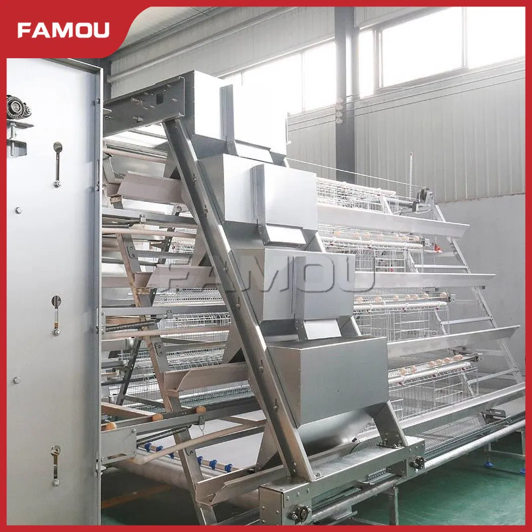 New Design Chicken Poultry Layer Farm a Type Cage with 275g Zinc Hot Dipped Galvanized Magnesium-Zinc Plated Wire Automated Trolley Feed