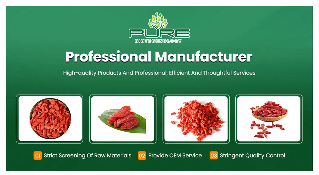 Premium Quality Ningxia Organic Dried Goji Berry Bulk for Food Ingredient Supply