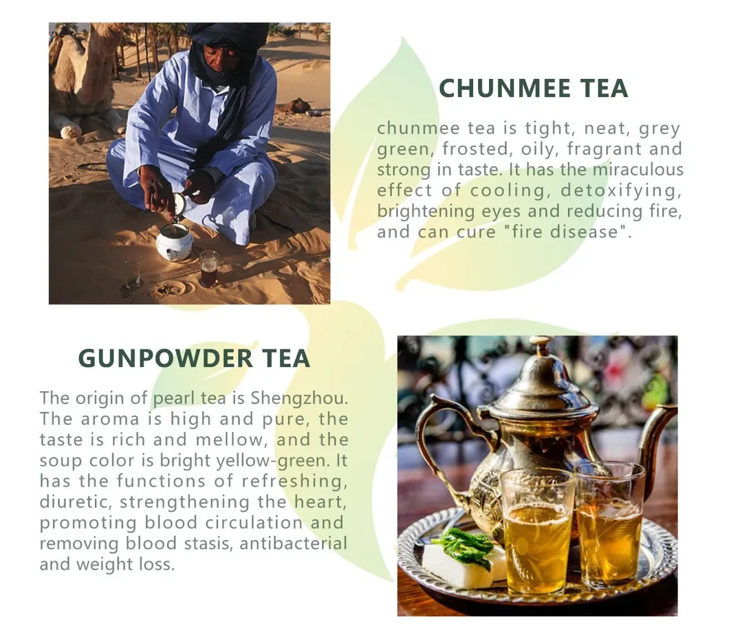 China Green Tea Chunmee Tea 41022 for Morocco with Factory Source Manufacturer