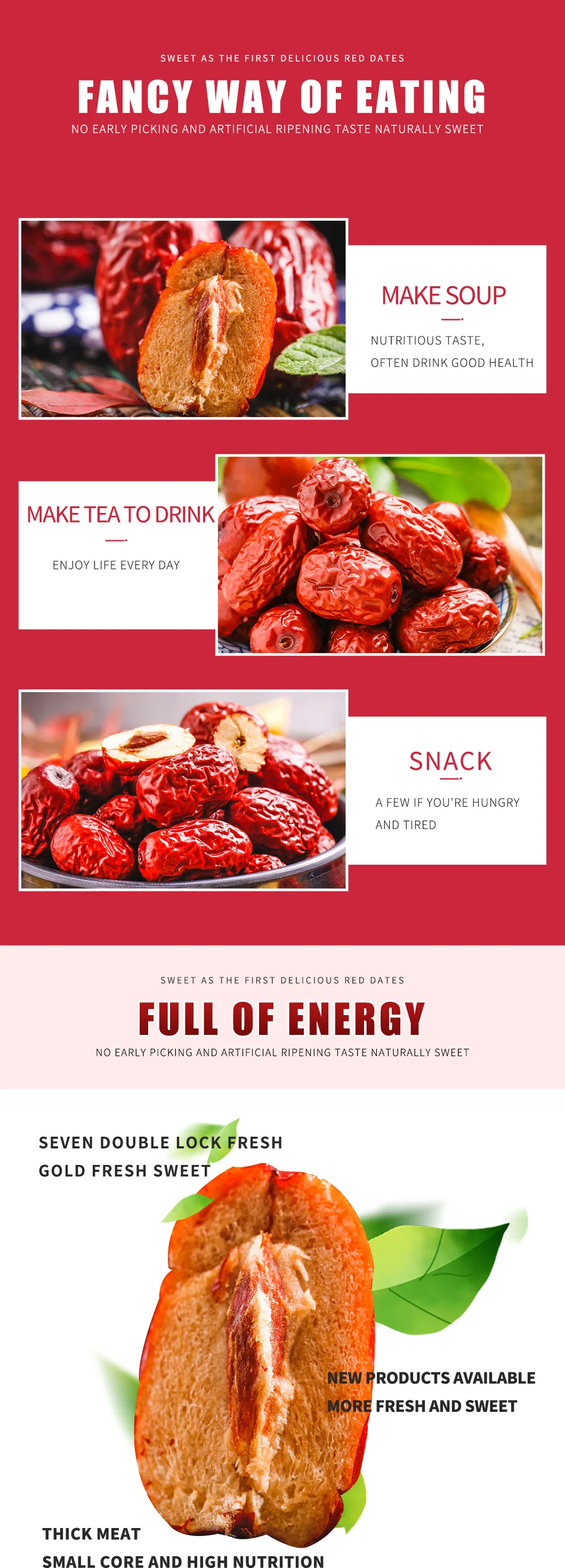 New Crop Sweet Dried Red Dates