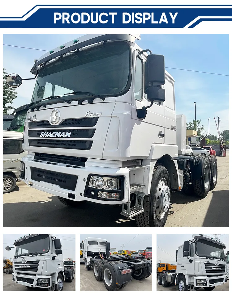 Shacman Delong F3000 Heavy-Duty 6*4 375HP Tractor Truck Head Semi Trailer Head