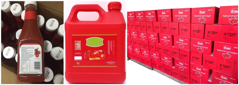 Ketchup Tomato Sauce Bottle Big Quantity 1.3kg Export to Europe