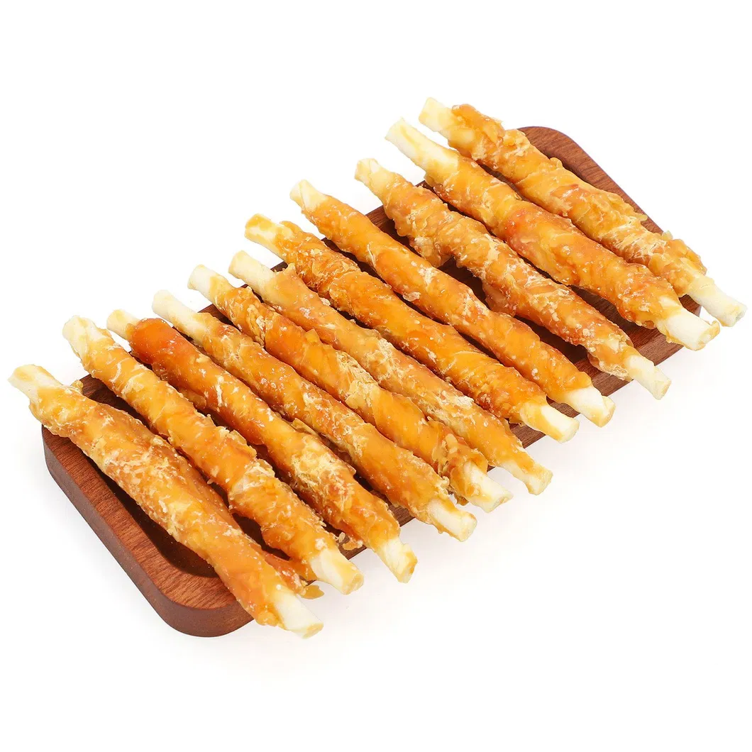 Pet Food Dog Snacks ODM /OEM Chicken/Duck Wrapped Sweet Potato