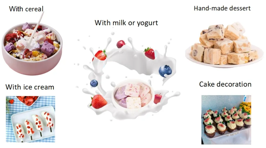 Whole Freeze-Dried Strawberry with Natural Vitamin C Source and Bulk Packaging