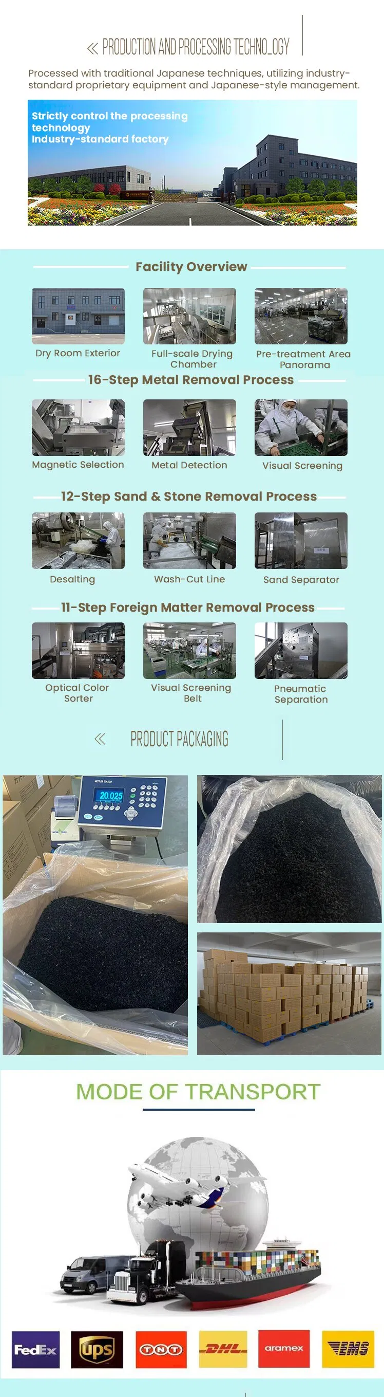 Hot Selling Meal Replacement Porridge Edible Seaweed Dried Wakame Leaves Cut