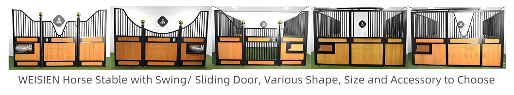 Professional 12FT Horse House Corrosion-Resistant Horse Barn Steel-Framed Horse Stall Box Mobile Horse Box Portable Horse Shelter Anti-Kick Horse Stable