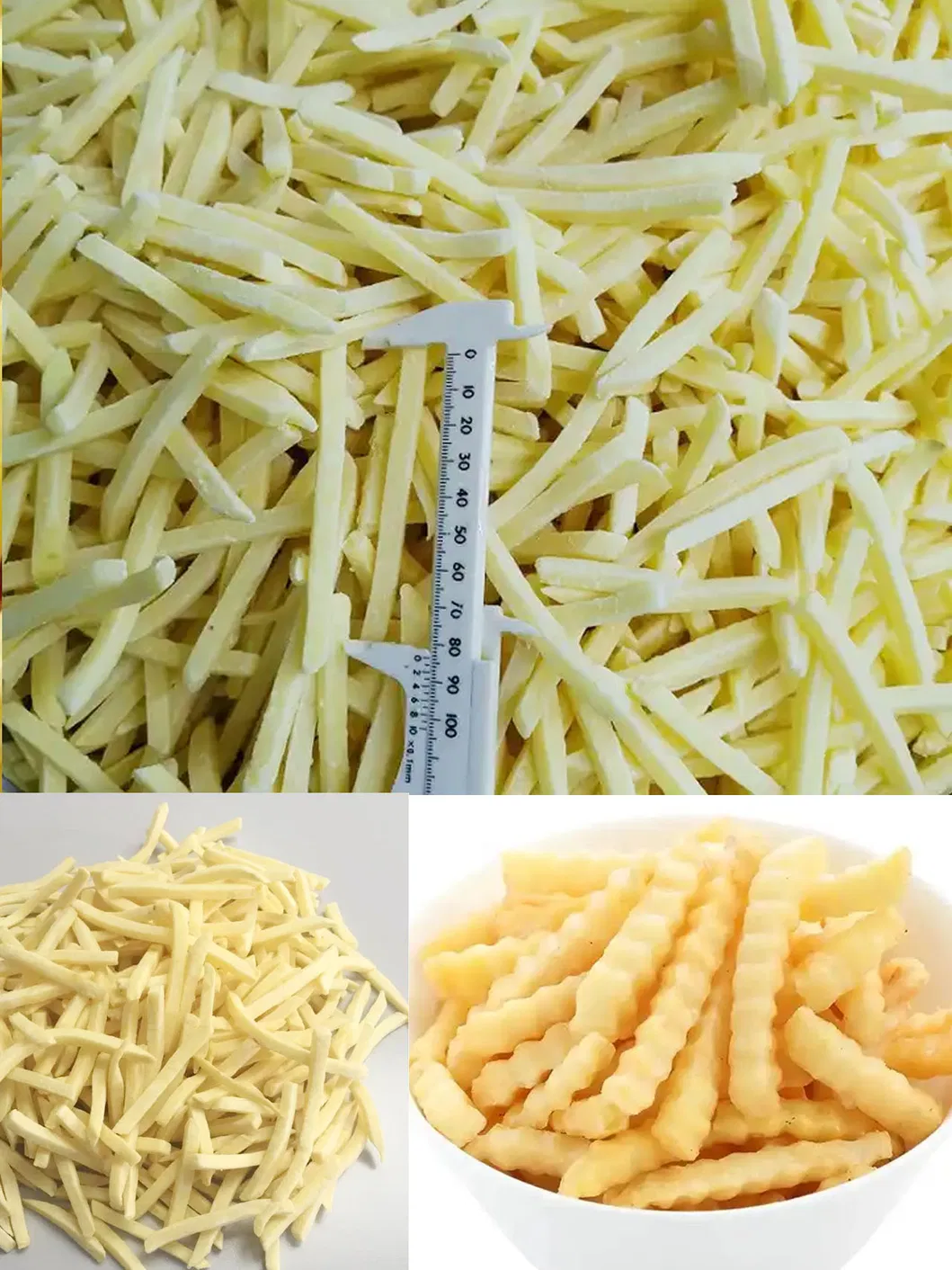 Frozen Food French Fries Mccain Potato Chips Shoestring Fry (7-12mm) IQF Vegetable French Fries Straight Cut & Crinkled Frozen French Fries High Quality