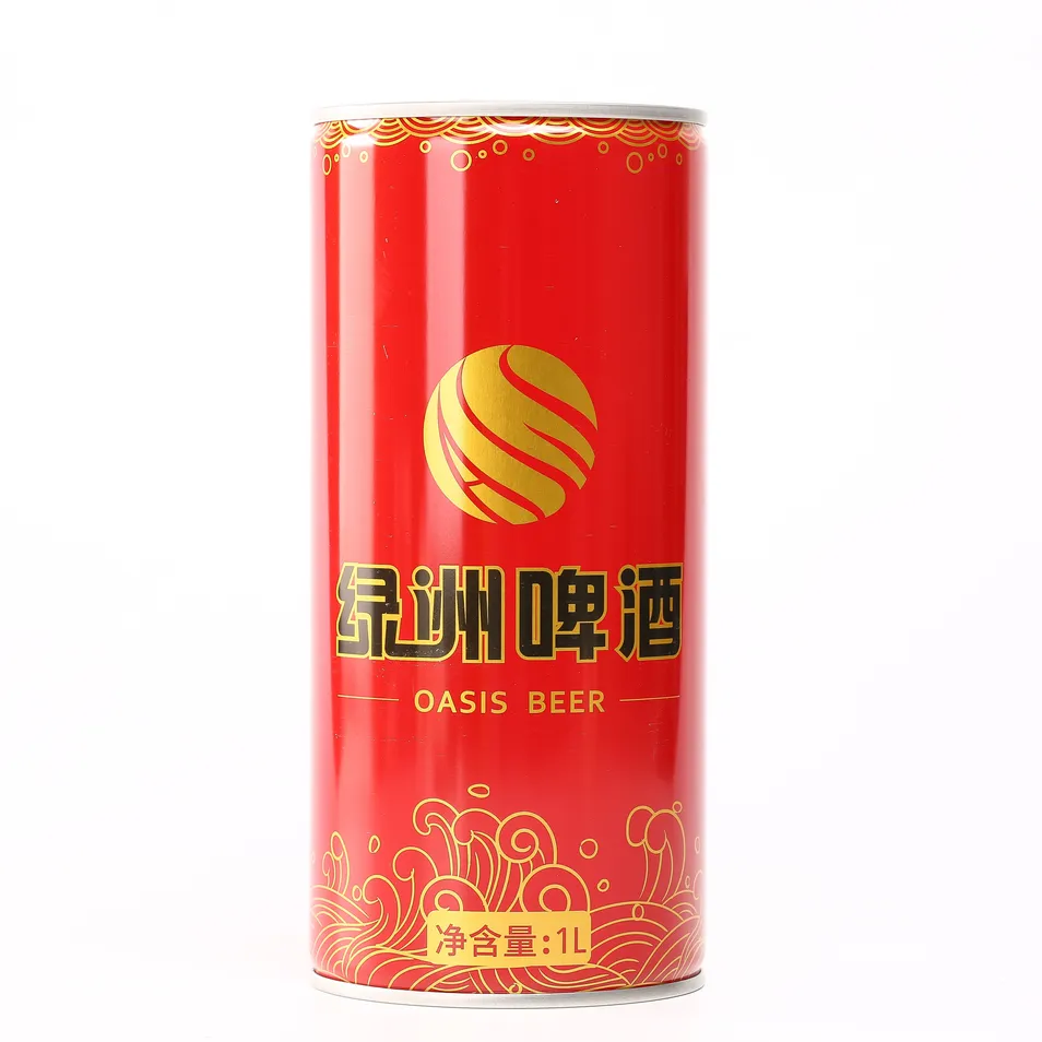 Top Quality Hot Selling Wholesale Chinese Traditional Beer Oasis Red Gift Box Packaged Craft Beer 1L * 4