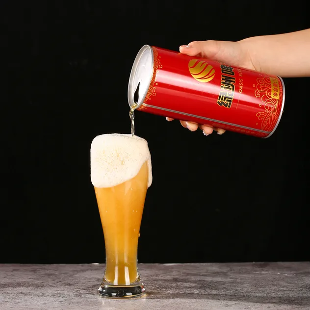 Top Quality Hot Selling Wholesale Chinese Traditional Beer Oasis Red Gift Box Packaged Craft Beer 1L * 4