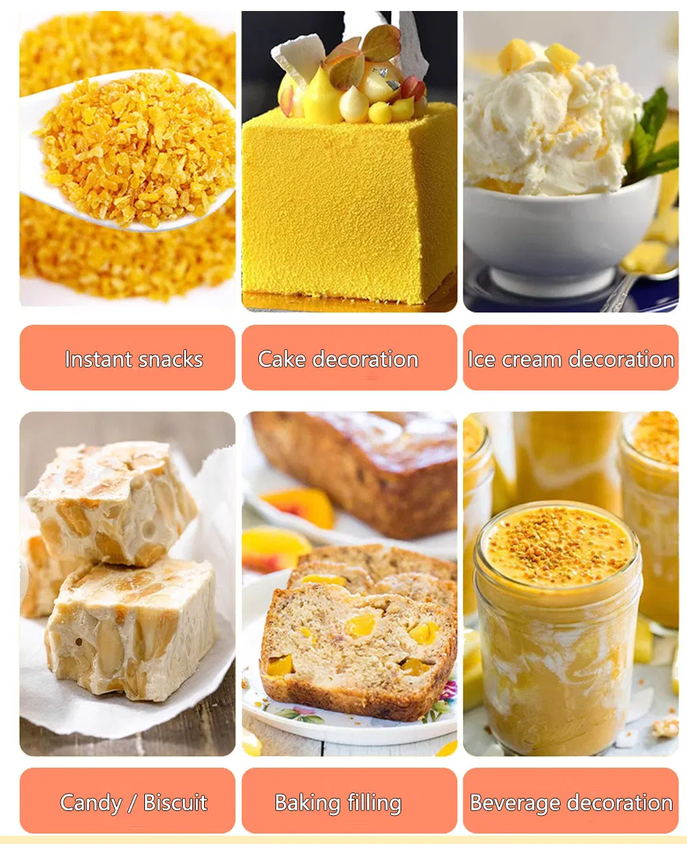 High Quality Dried Peach Dice Candied Yellow Peach Granules Dired Fruit Baking Fruit Tea