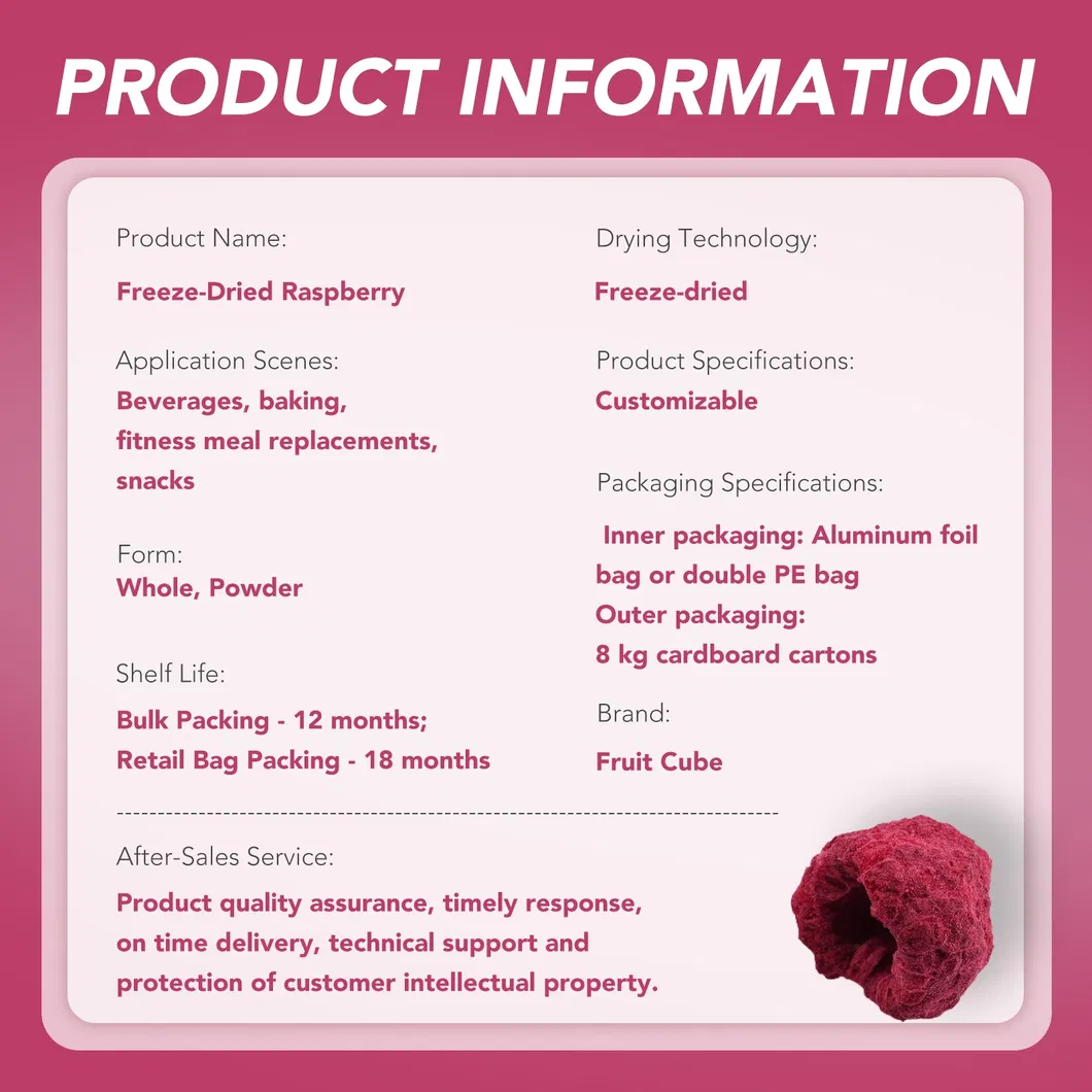 Hot Sale Fd Freeze Dried Raspberry Whole