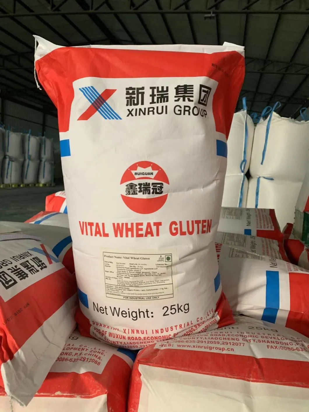 Vital Wheat Gluten, Made in China, Factory Directly Supply