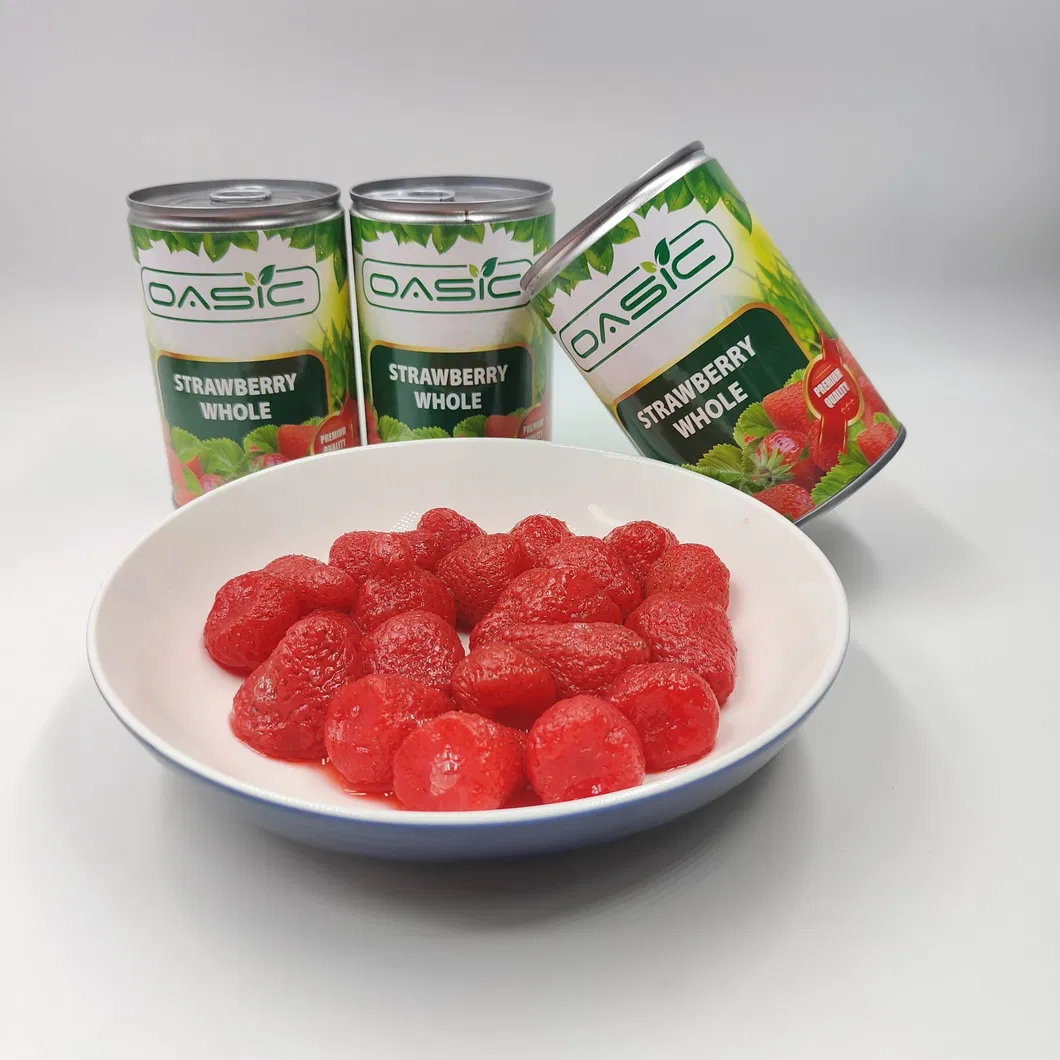 Top Quality Canned Fruit in Can Juicy Canned Strawberry