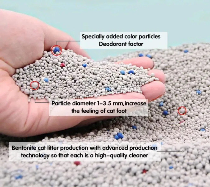 Customized Premium Bentonite Cat Litter Odour Lock Water Soluble Bentonite Clay