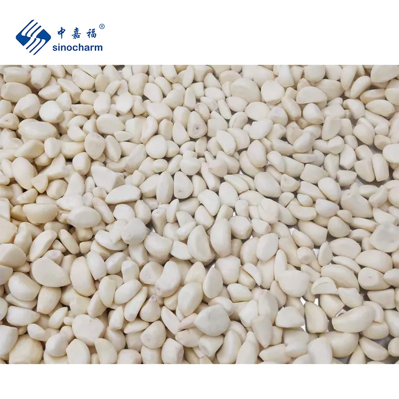 Sinocharm BRC a Approved IQF Garlic Factory Bulk 10kg Wholesale Price Whole Frozen Peeled Garlic in Cartons