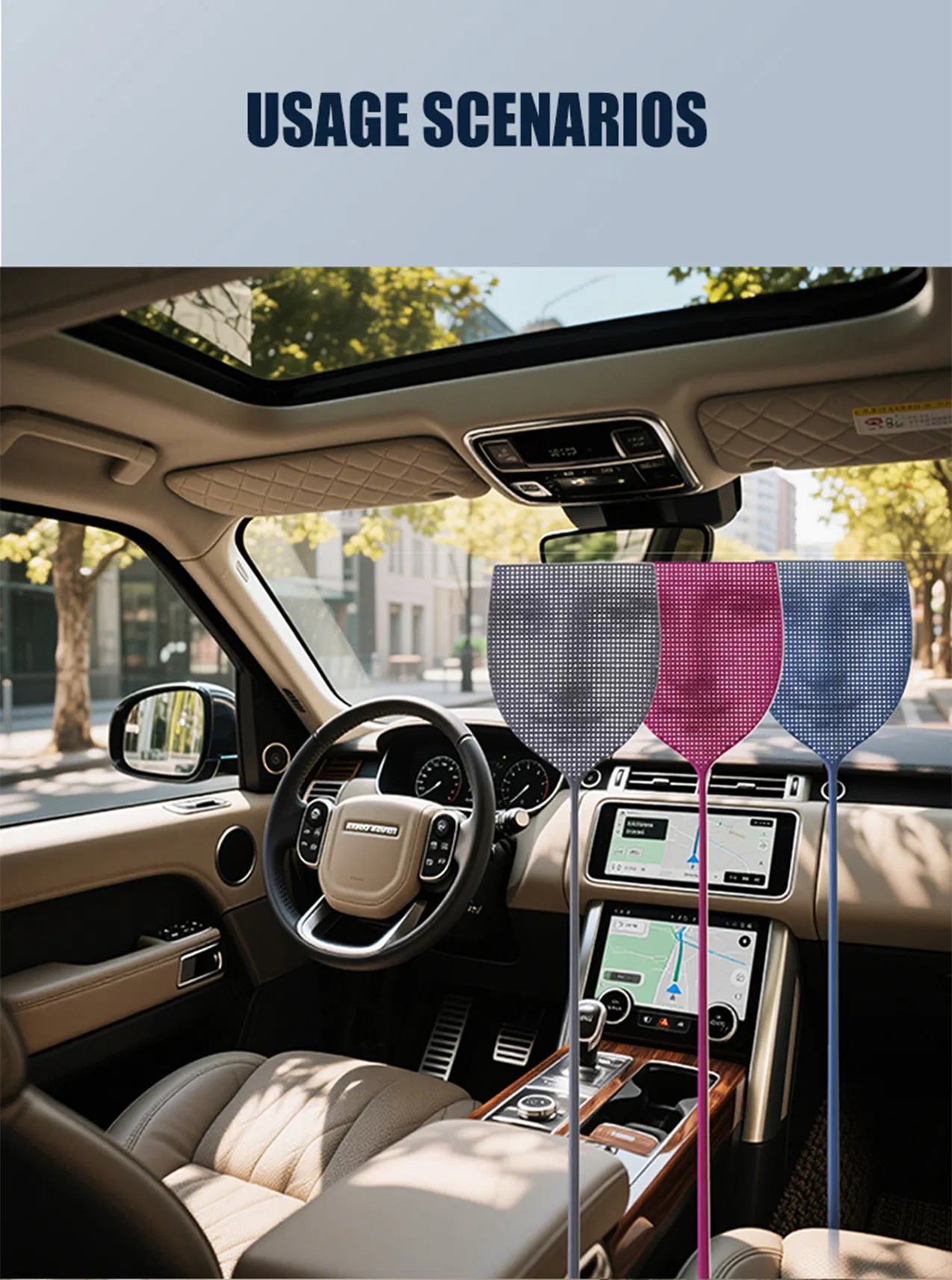 Wholesale Simple Durable Household Fly Swatter Lengthened Handle The Smile of Mona Lisa Fly Mosquito Shooter for Home