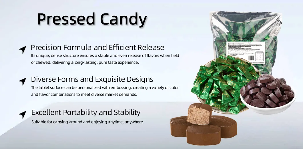 China Origin Kozed Pressed Coffee Flavored Candy in Packaging