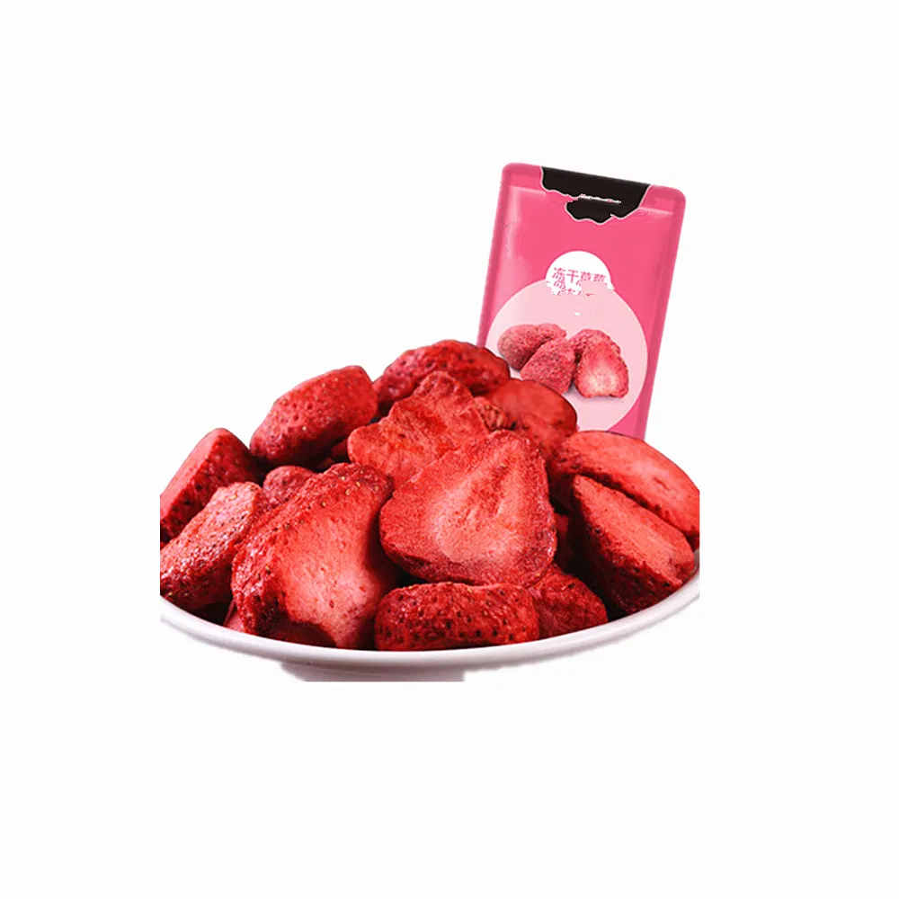 100%Nature Fruits Freeze Dried Strawberry Split for Making Snack