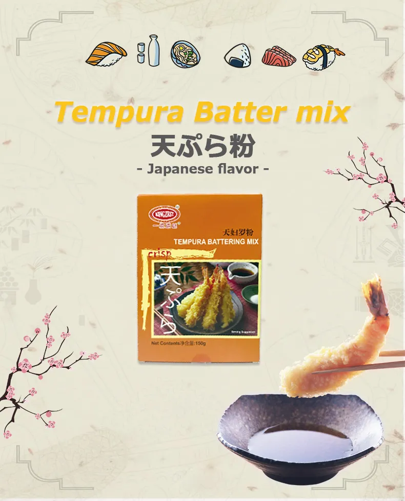 China Manufacturer Low MOQ White Flour Kosher Tempura Batter Mix