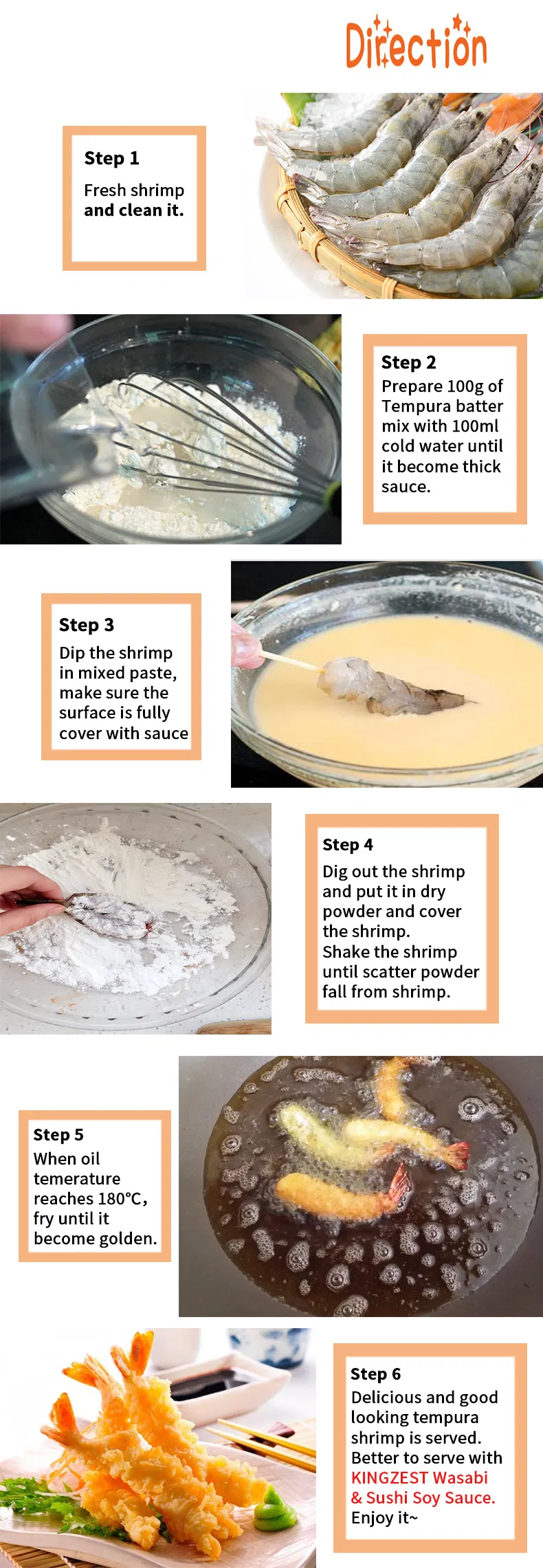 China Manufacturer Low MOQ White Flour Kosher Tempura Batter Mix