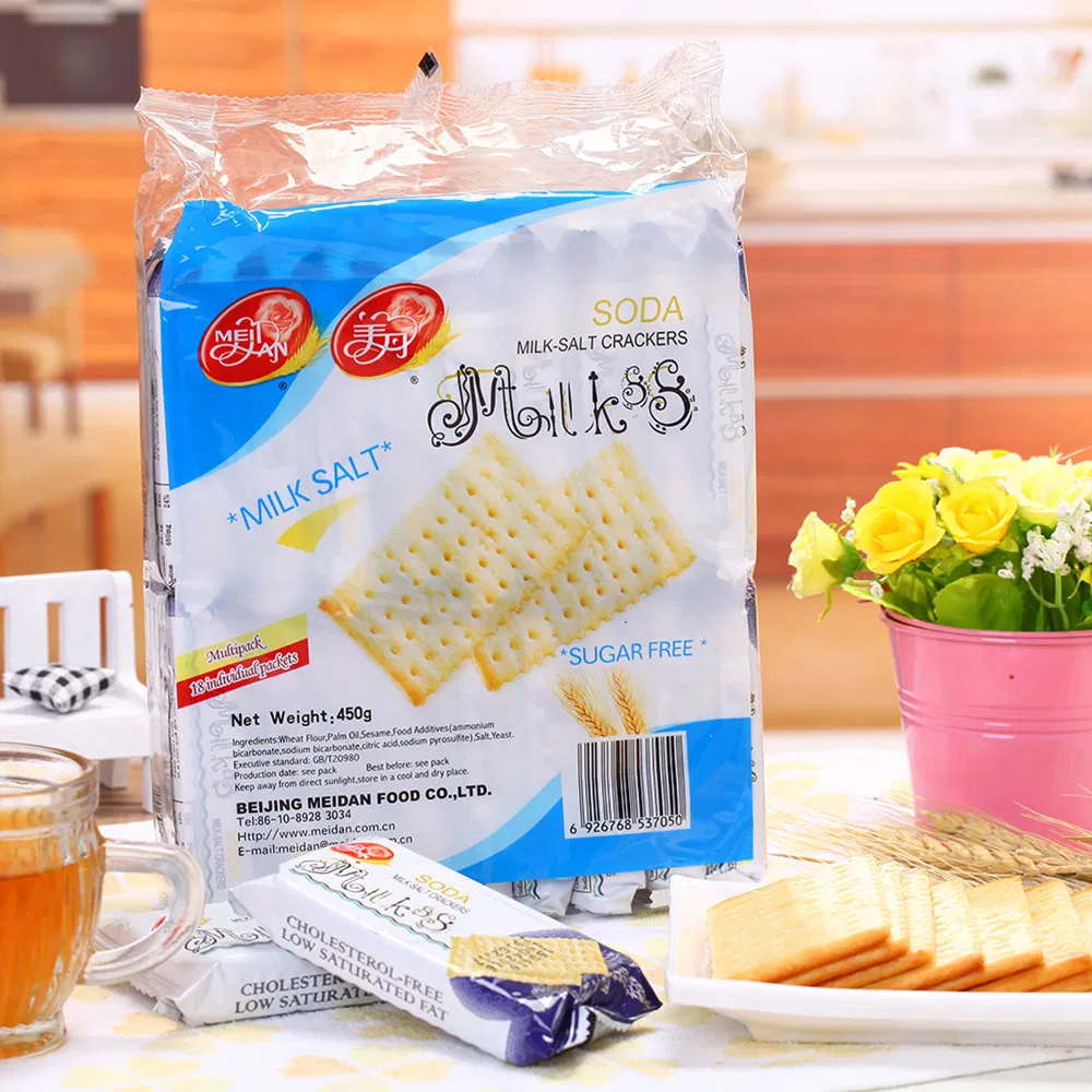 450g Sugar Free Soda Biscuit Milk Salt Orginal Soda Cracker