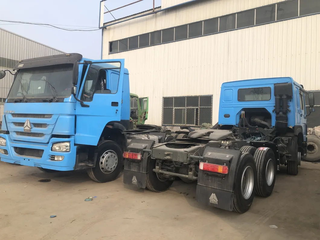 Cheap Chinese Brand Sinotrukused HOWO 420HP Tractor Head Red Truck Head for Sale