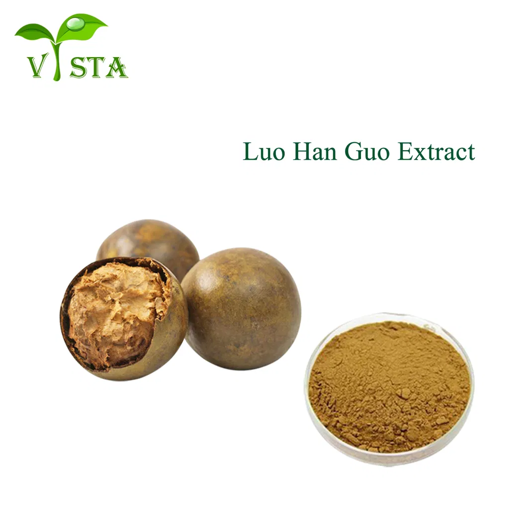 Factory Supply Natural Sweetener Without Sugar 20-50% Mogroside V Monk Fruit Extract for Diabetes