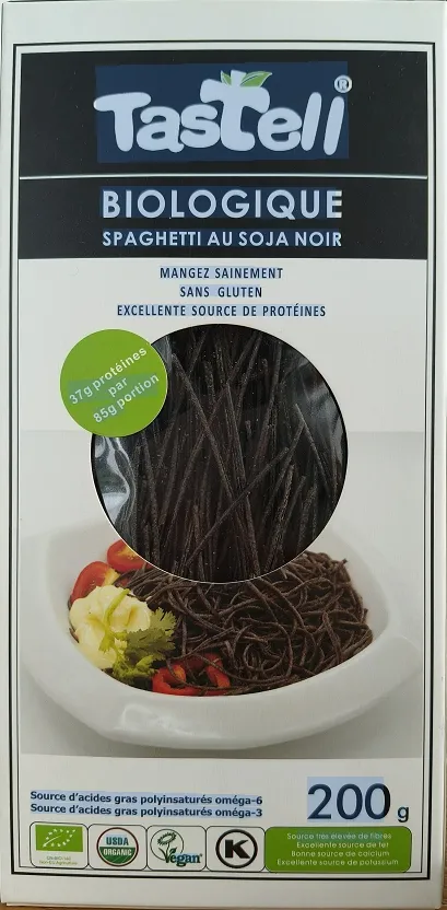 Healthy and Nutritious Organic Black Soybean Spaghetti