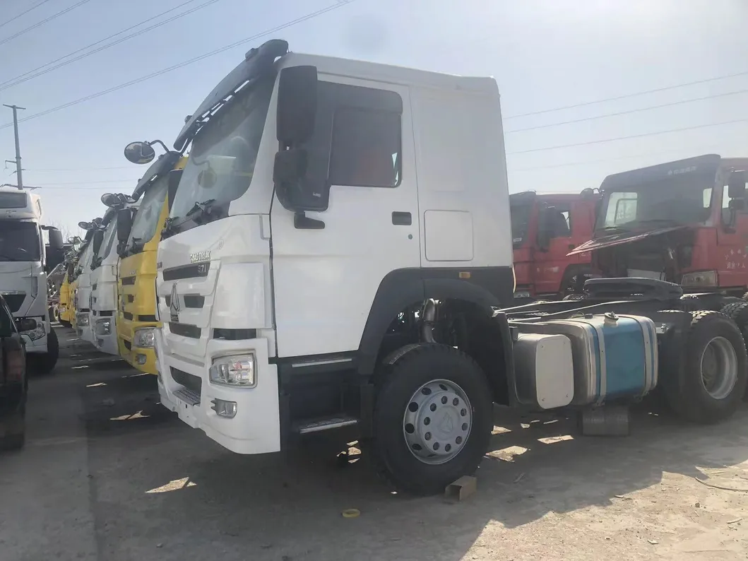 Second Hand Truck Tractor 336HP 375HP 371HP HOWO Manual LHD Used Dump Truck Head