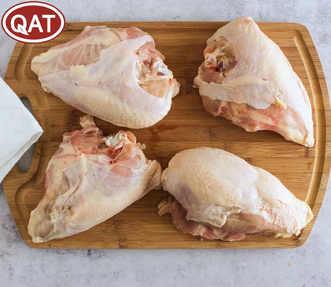 Premium Halal Bone-in Skin-on Chicken Breast at Affordable Rates