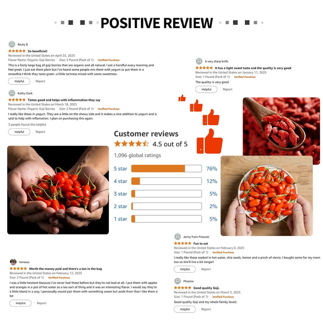 Goji Puree Juice for Enhanced Vision and Daily Wellness Boost