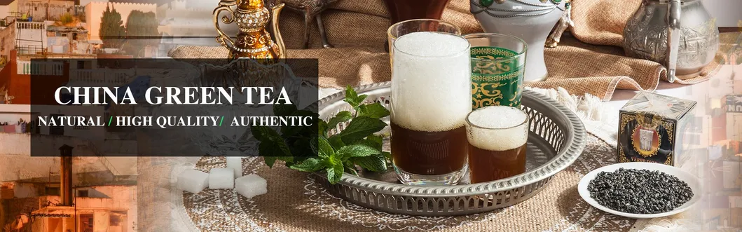 Chinese Green Tea Azawad Brand Famous High Quality China Green Tea Chunmee Tea 41022AAA for West Africa Desert Free Sample