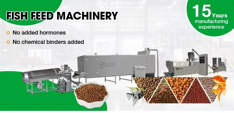 Various Colors and Shapes Fish Feed Extruder Making Machine