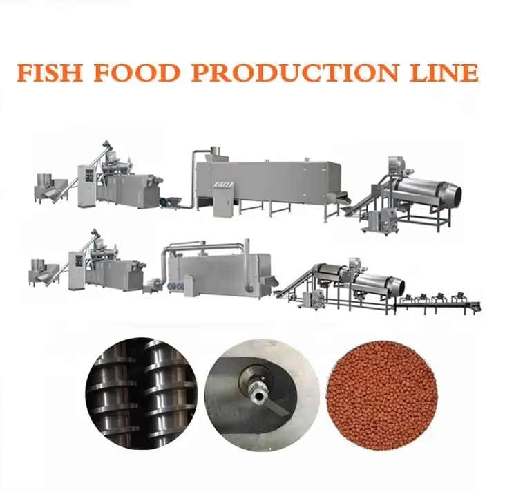Various Colors and Shapes Fish Feed Extruder Making Machine
