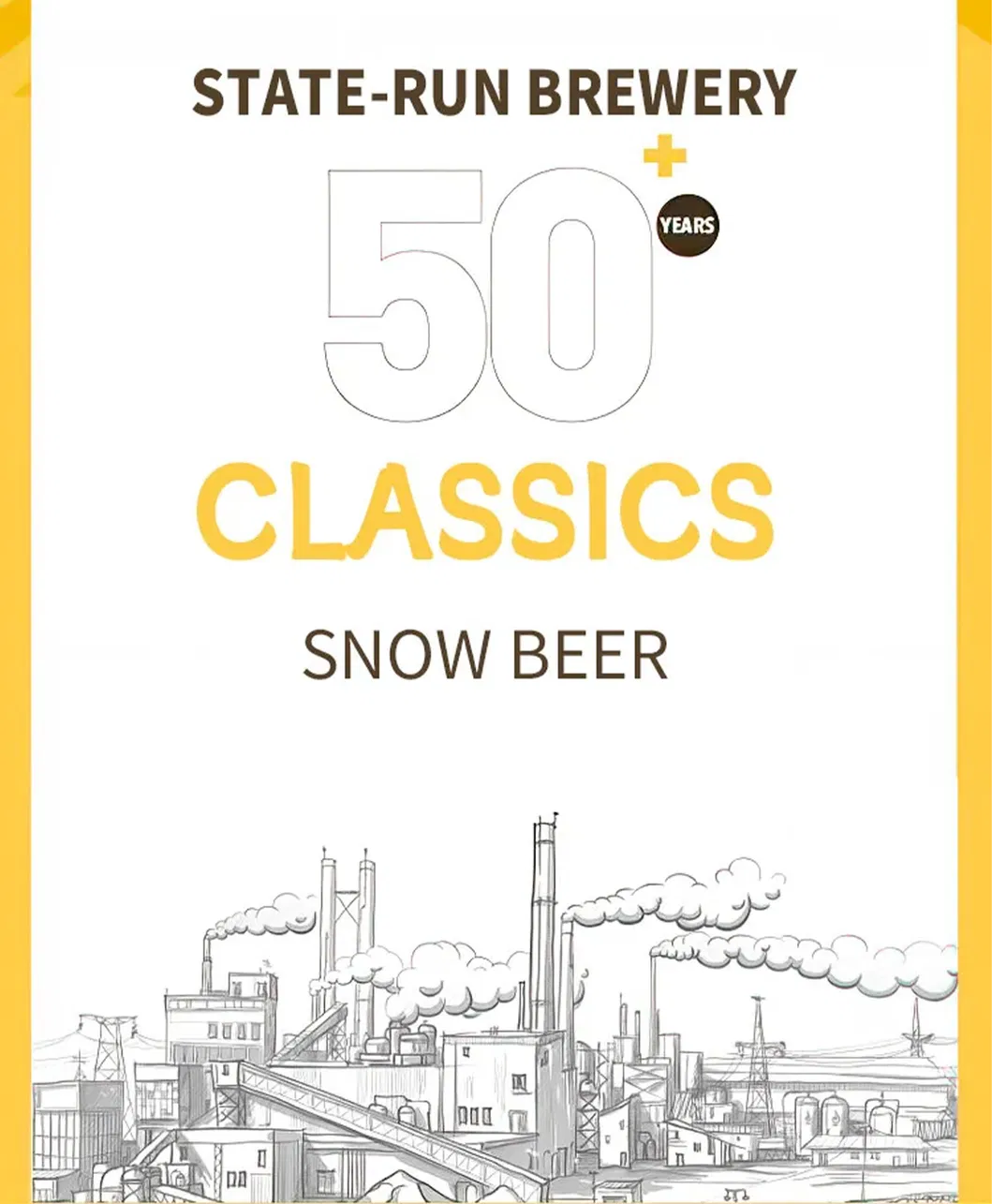 Factory Custom 500ml*12 Cans 5% Alcoholic Beverage Snow Beer Aluminum Canned