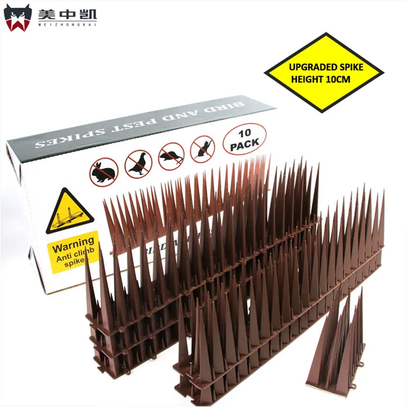 Proof Barrier for Roof/Fence/Wall Pigeon & Cat Repellent for Protection Pest Control Solution for Buildings Long-Lasting Bird Control 10cm Anti Bird Spikes