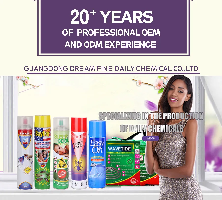 Reliable Factory Supply Quality Assurance Insecticide Spray Mosquito Pest Control Aerosol