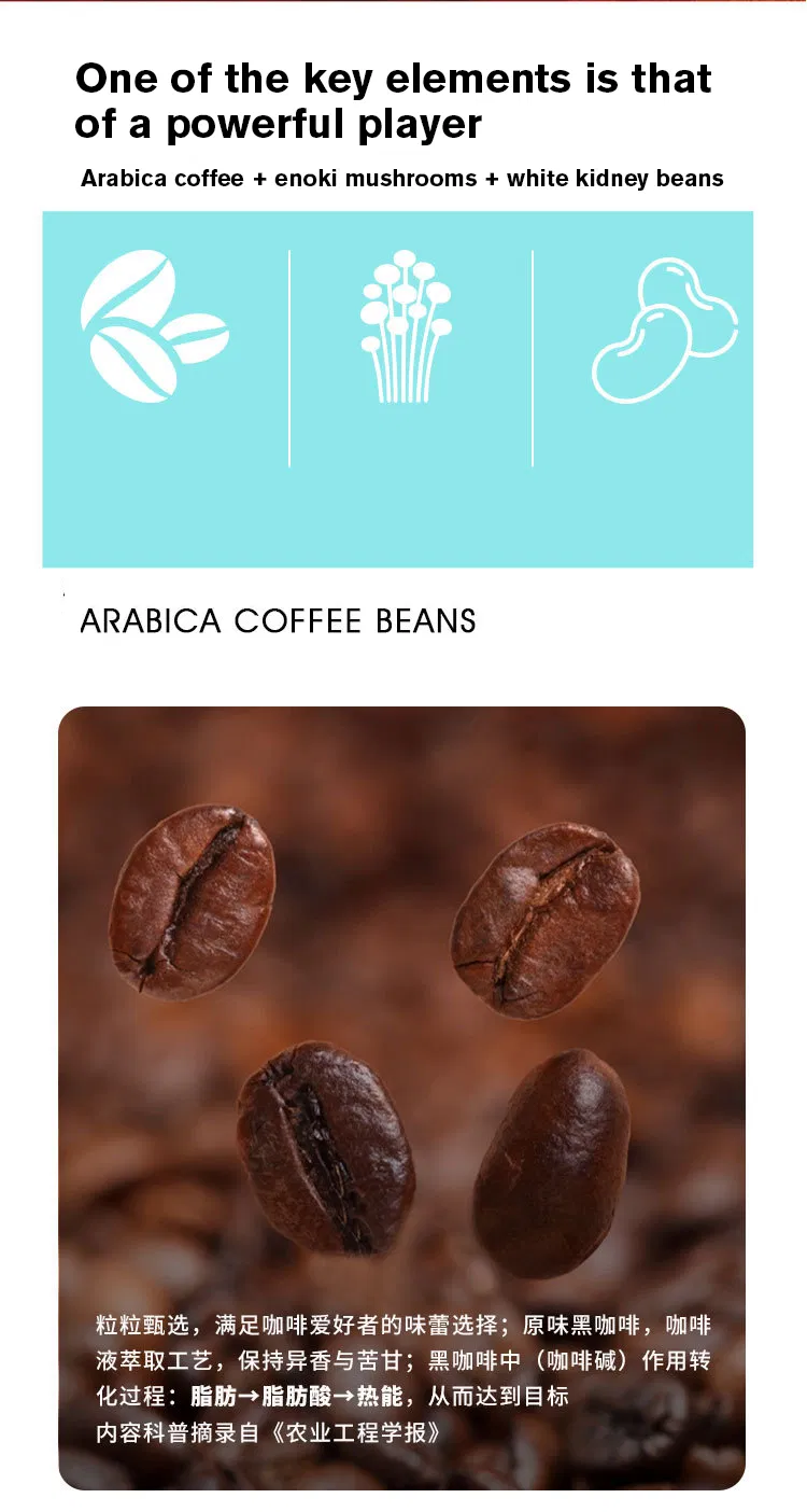 High Quality Arabica Coffee Roasted Powder in Bulk Instant Slimming Coffee