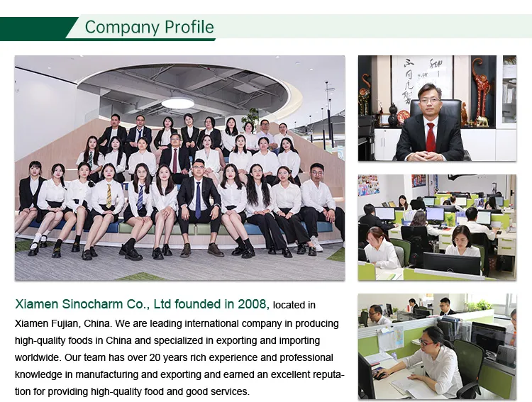 Sinocharm Halal Organic IQF Frozen Yellow Sweet Corn Kernel