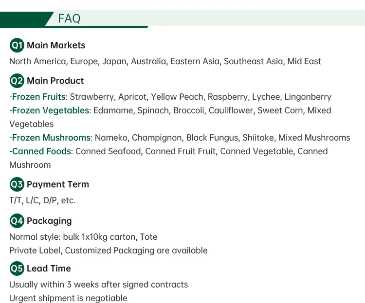 Sinocharm Halal Organic IQF Frozen Yellow Sweet Corn Kernel