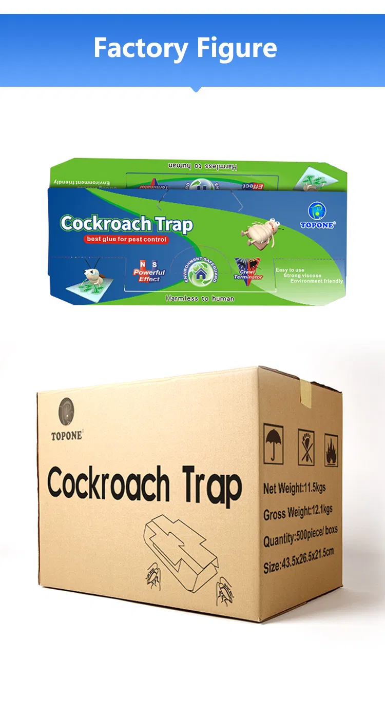 Topone Disposable Pesticide Trap Cockroach Killer Glue Trap
